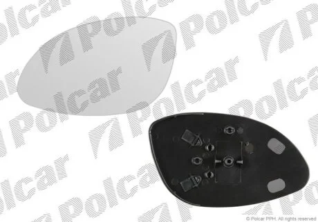 Вставка зовнішнього дзеркала лівий, OPEL VECTRA 95-99 Polcar 5516543M