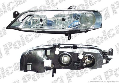 Фара основна, OPEL VECTRA B, 99- Polcar 5517090E
