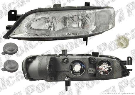 Фара основна, OPEL VECTRA B, 99- Polcar 5517092E