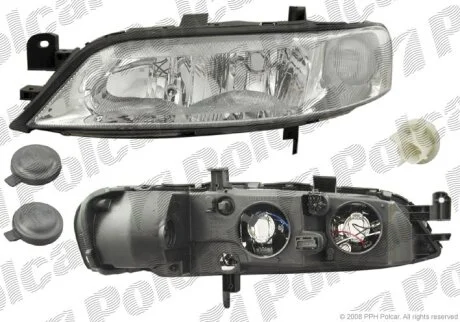 Фара основна, OPEL VECTRA B, 99- Polcar 5517102E