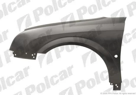Крило переднє правий OPEL VECTRA 02- Polcar 551802