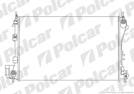 Радіатор охолодження, CROMA (194_), 06.05- Polcar 5518082