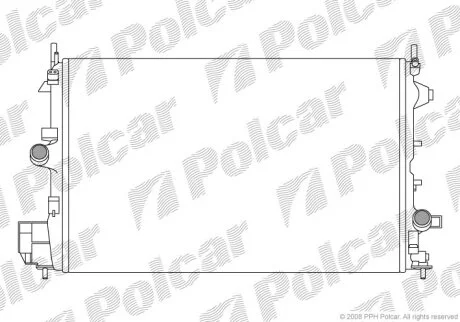 Радіатор охолодження, CROMA 05- Polcar 5518085X