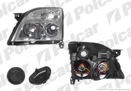 Фара основна, VECTRA C 02- Polcar 551810E