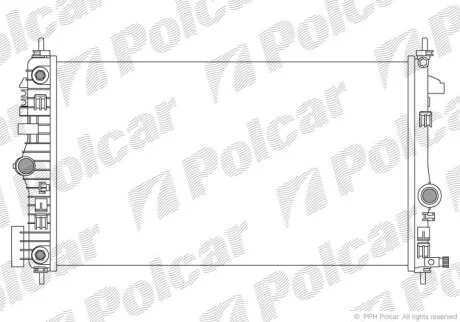 Радіатор охолодження, INSIGNIA A Sports To Polcar 5520084X