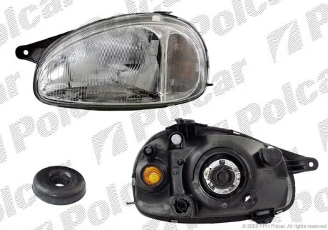 Фара основна, OPEL CORSA/COMBO,93- Polcar 5555091E