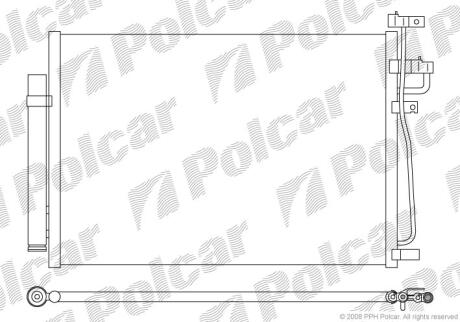 Радіатори кондиціонера Polcar 5565K8C2