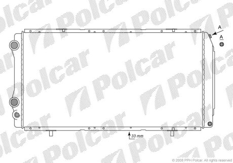 Радіатор охолодження, DUCATO Furgon (230_) Polcar 5702082