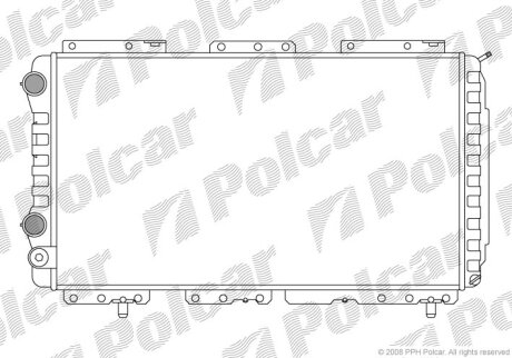 Радіатор охолодження, DUCATO Furgon (230_) Polcar 570208A3