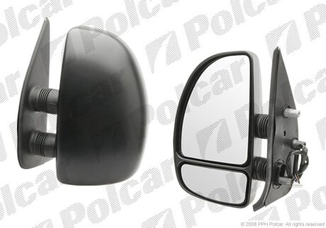 Зеркало внешнее FIAT DUCATO (230), 03.94-04.02 Polcar 5702526M