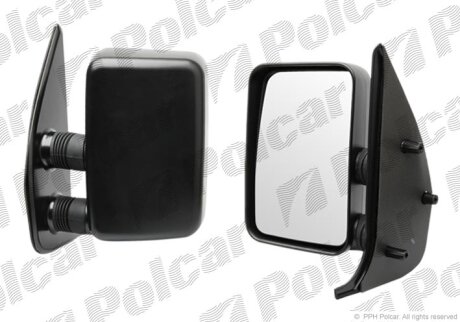 Дзеркало зовнішнє правий, BOXER/JUMP/DUCATO94- Polcar 570252M
