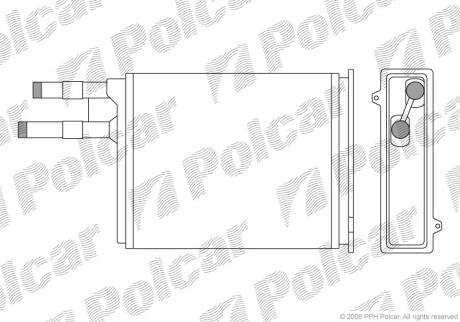 Радiатор пiчки Fiat Ducato/Peugeot Boxer 94 - Polcar 5702N81
