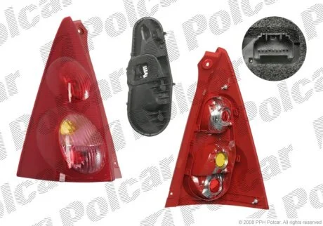 Ліхтар задній, 107, 09.05- Polcar 571688E