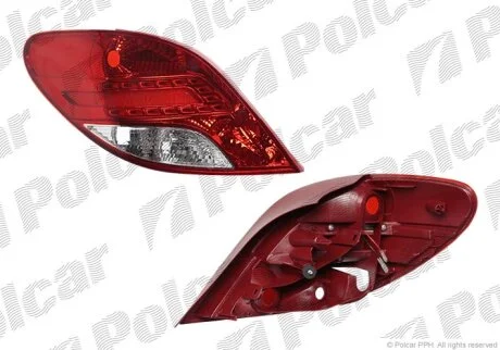 Ліхтар задній, PEUGEOT 207 Polcar 5724874E