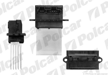 Регулятор вентилятора кабіни, 406 / MASTER/MEGANE Polcar 5746KST1X