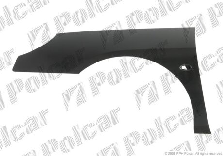 Крило переднє правий, PEUGEOT 407, 04- Polcar 574802J
