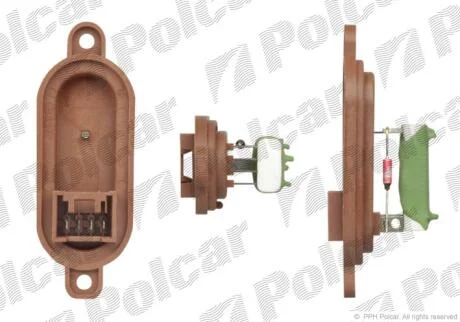 Реостат пічки Citroen Jumper/Fiat Ducato/Peugeot Boxer 94-06 Polcar 5770KST1
