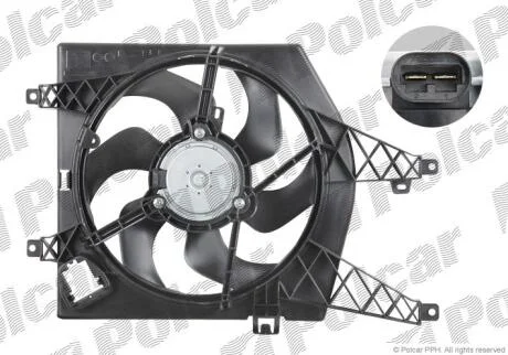Вентилятори з корпусом / кронштейном Polcar 600123W1