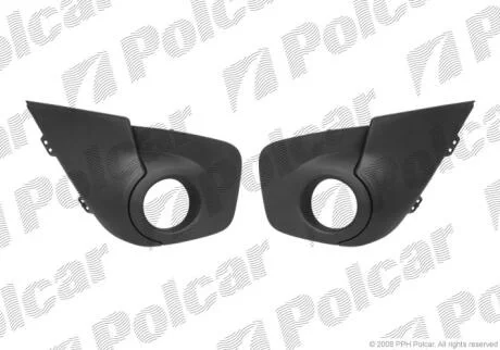 Решітка в бампері лівий+правий TWINGO, 06.07- Polcar 6001274