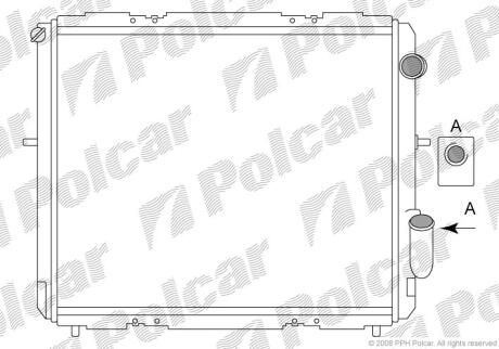 Радіатори охолодження Polcar 600608A5