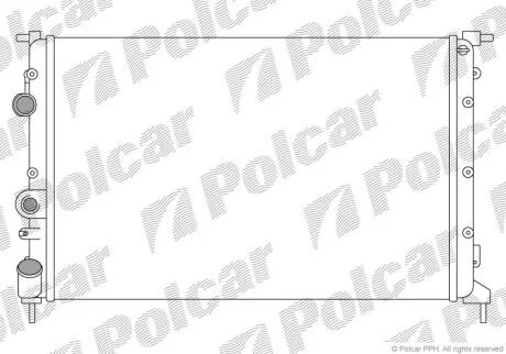 Радіатори охолодження Polcar 600708B4