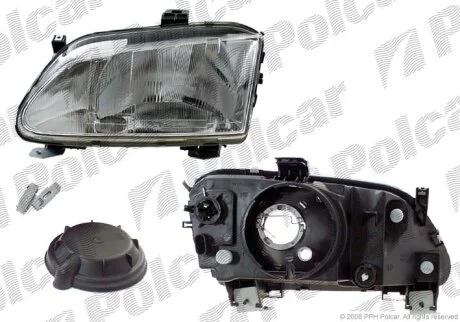 Фара основна, R.MEGANE/SCENIC,95- Polcar 600710E