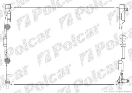 Радіатор охолодження, MEGANE II (BM0/1_, C Polcar 601208A2