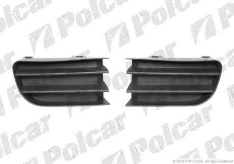 Решітка в бампері лівий+правий REN. MEGANE II, 03- Polcar 6012271