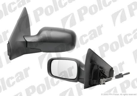 Дзеркало зовнішнє лівий, REN. MEGANE II, 03- Polcar 6012511M