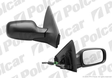 Дзеркало зовнішнє правий, REN. MEGANE II, 03- Polcar 6012521M
