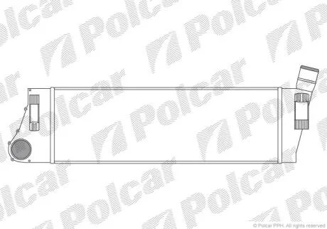 Інтеркулер Renault Grand Scenic, Megane 1.5D/1.9D/2.0 09.02- Polcar 6012J81