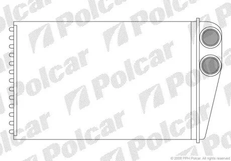 Радіатор пічки Renault Megane II 1.9 dCi 2002/09 > Polcar 6012N81