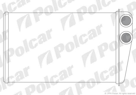 Радіатор обігріву, MEGANE II (BM0/1_, C Polcar 6012N82