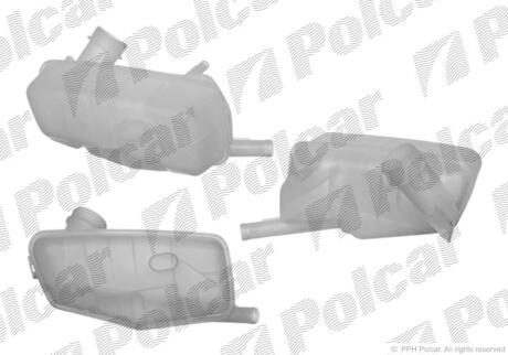 Бачок компенсаційний Renault Megane II, Scenic II 02 - Polcar 6012ZB1