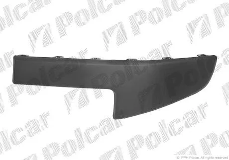 Накладка бампера лівий MEGANE II 06-08 Polcar 6013075