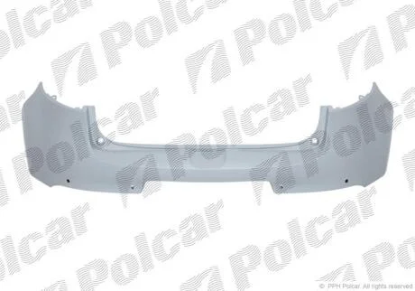 Бампер задній MEGANE III, 10.08- Polcar 6014961J