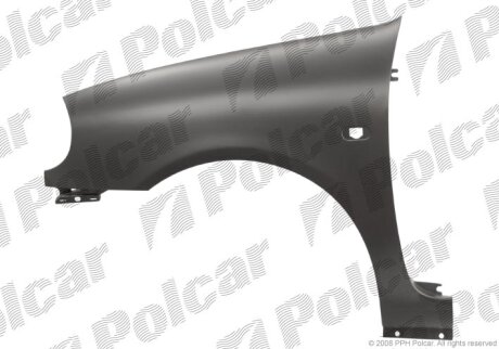 Крило переднє лівий, RENAULT CLIO 98- Polcar 601501J