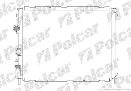 Радіатор охолодження KANGOO (KC0/1_), 08. Polcar 6015083