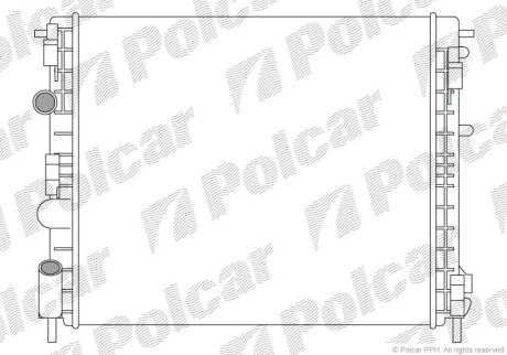 Радіатор охолодження, KANGOO (KC0/1_), 08. Polcar 6015084