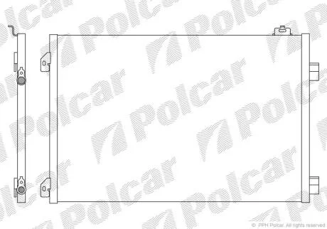 Радіатори кондиціонера Polcar 6016K8C2