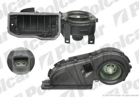 Вентилятор кабіни, RENAULT CLIO II Polcar 6016NU1X