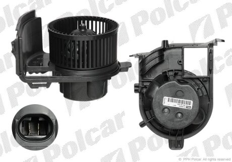 Вентилятор кабіни, RENAULT CLIO II Polcar 6016NU4X