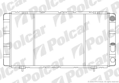 Радіатор охолодження, 21 Furgon/kombi (S48 Polcar 6021083