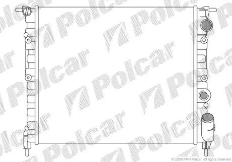Радіатори охолодження Polcar 602108A1