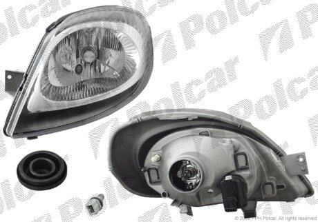Фара основна, RENAULT TRAFIC, 01- Polcar 602609V