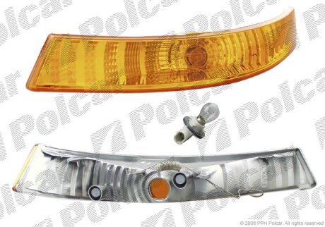 Вказівник повороту передній, RENAULT TRAFIC, 01- Polcar 602620E