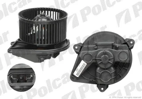 Вентилятор кабіни, R. TRAFIC/O. VIVARO Polcar 6026NU1X