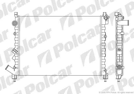 Радіатор охолодження LAGUNA I Grandtour (Polcar 603208A1