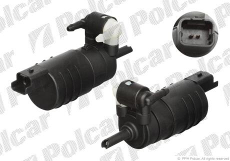 Насос склоомивача Renault Clio II (BB0/1/2_, CB0/1/2_)Espace (JE0_)Kangoo (KC0/1_)Kangoo Express (FC0/1_)Laguna (B56_, 556_)Laguna Grandtour (K56_)Megane Scenic (JA0/1_)Scenic I (JA0/1_)Twingo (C06_) Polcar 6032PS1