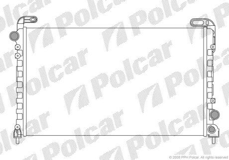 Радіатор охолодження SAFRANE II (B54_), 0 Polcar 6033081